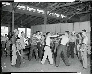 Migrant Worker Boys Box at Camp