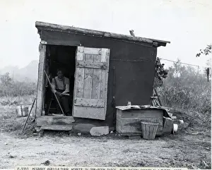 Shack Prints: Migrant Worker In One Room Shack, Nj, 1938