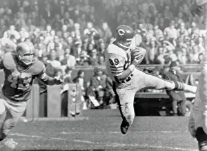 Touchdown Prints: Mike Ditka Running with Ball