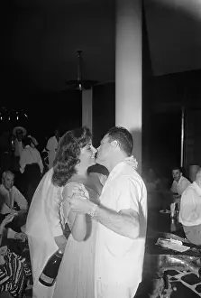 Mike Todd and Liz Taylor After Wedding