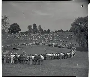 Mike Turnesa Putting During Tournament