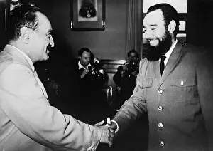 Anastas I Prints: Mikoyan Greets Jiminez At Kremlin