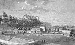 Castles Prints: Mildenstein Castle, c. 1885, Burg Mildenstein