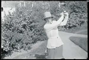 Mildred Caverly Golfing