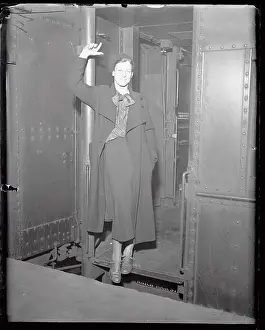 Penn Station: Echoes of Transit: Mildred Didrickosn Posing in Doorway