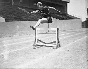 Powerful Prints: Mildred Didrickson Jumping Hurdle