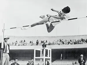 Mildred McDaniel Completing the High Jump