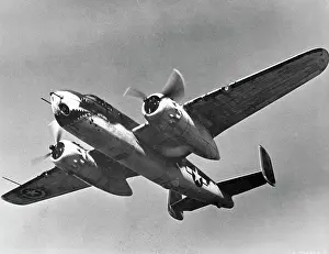 Military Airplane in Flight