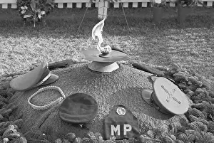 Special Forces Prints: Military Caps Showing Tribute at JFK's Grave