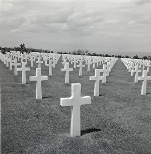 Grave Marker Prints: US Military Cemetery In France