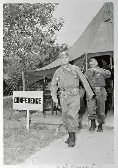 James A Prints: Military Generals Leaving Tent