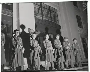 Military Guards Standing at War Department