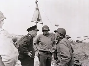 Normandy Prints: Military Leaders at Normandy Beach