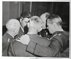 Vandenberg Prints: Military Men Gathered in a Huddle
