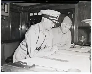 Admiral Prints: Military Men Planning a Course of Action