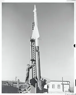 Lorton Prints: Military Men Working on Missile