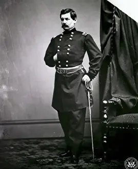 George Brinton Mcclellan Prints: Military Officer George B. McClellan Posing