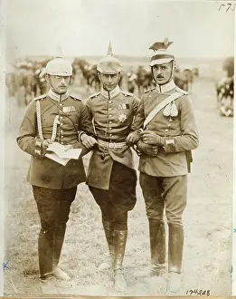 Strategy Prints: Military Officers Pausing for Camera