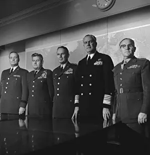 George W Prints: Military Officers Posing in Photograph