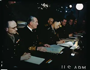 Reims Prints: Military Officers Sitting at Table