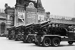 May Day Prints: Military Parade In Russia 1956