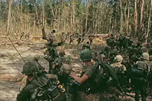US Military Patrol, Vietnam War