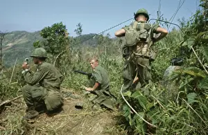 US Military Patrol, Vietnam War