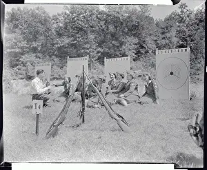 Peekskill Prints: Military Women Sitting Outside in Class