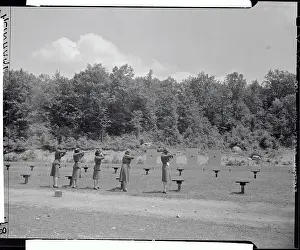 Peekskill Prints: Military Women at Target Practice