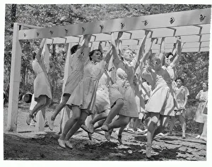 Military Women Training on Obstacle Course