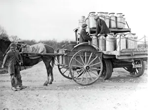 Group Of People Gallery: Milk Cart