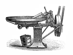 Milk Prints: Milk industry, butter kneader
