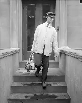 Milk Prints: Milk Man Delivering Milk