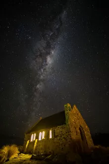 Images Dated 17th July 2015: Milky way over the church of Good Shepherd