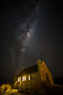 Images Dated 17th July 2015: Milky way over the church of Good Shepherd