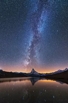 Images Dated 24th September 2017: Milky way over Matterhorn