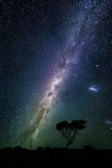 Images Dated 28th February 2014: Milky way over the night sky, Africa