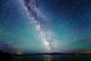 Images Dated 30th June 2016: Milky Way Night Sky with Air Glow Light