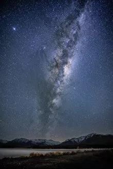 Images Dated 23rd July 2018: Milky Way Rising Above Lake Tekapo, New Zealand