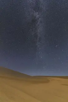 Milky Way and sand dunes, Great Sand Dunes National Park, Colorado, USA