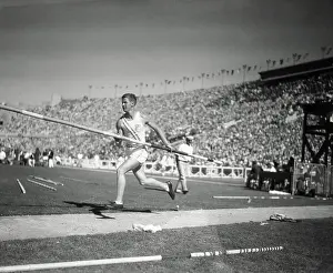 Bill Miller Pole Vaulting at The Olympics