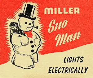 Glow Prints: Miller Sno Man
