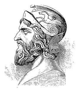 Military Prints: Miltiades (c. 550-c. 489 BC), Athenian military leader and politician