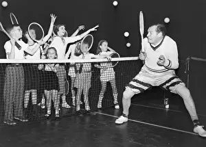 Ball Prints: Milton Berle Cringing at Tennis Balls