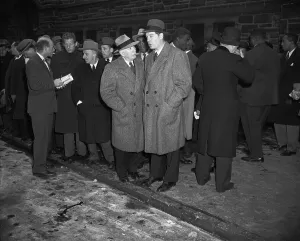 Procession Prints: Milton Berle and Jimmy Durante at Funeral
