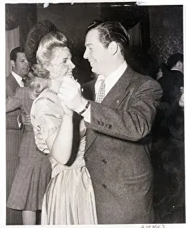 Fiancee Prints: Milton Berle and Joyce Matthews Dancing
