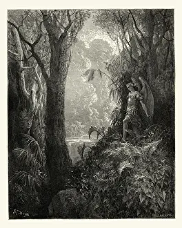 Speculative Being Prints: Miltons Paradise Lost - Gustave Dore - happy rural seat