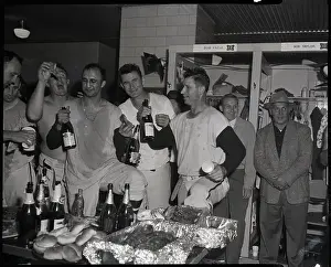 Champagne Prints: Milwaukee Braves Toasting Victory 1957