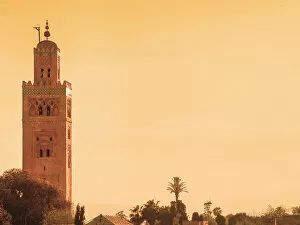 Images Dated 28th March 2015: Minaret of Koutoubia mosque, Marrakech
