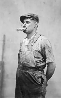 Miner Modeling Gas Mask